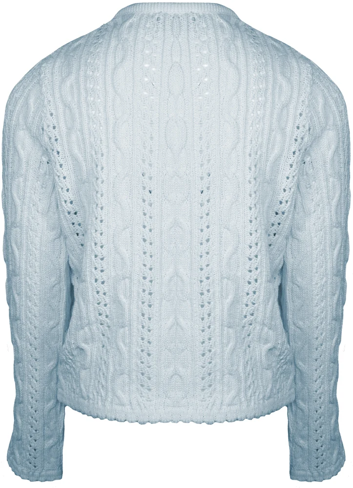Huber Trachten Strickjacke "Alia" für Mädchen | Eisblau