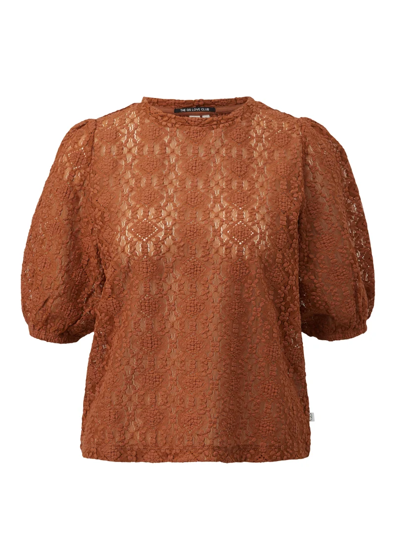 T-Shirt mit Jacquard-Struktur