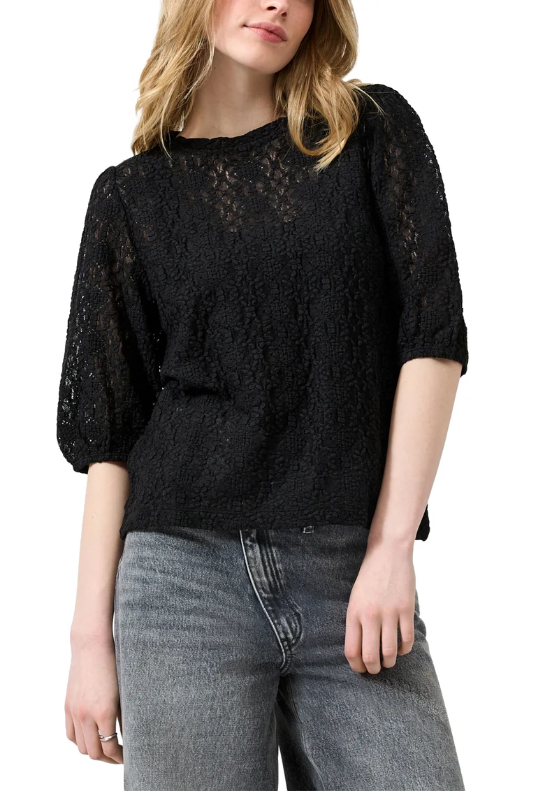 T-Shirt mit Jacquard-Struktur