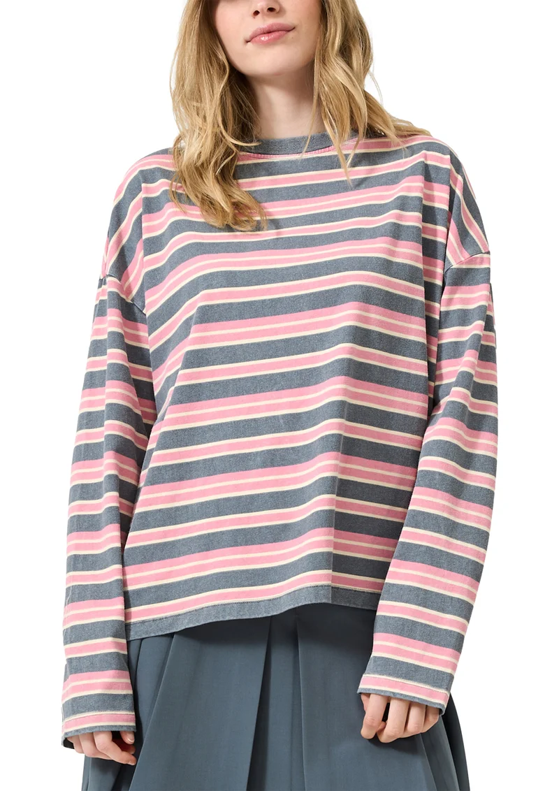 Ringelshirt mit ausgewaschener Optik