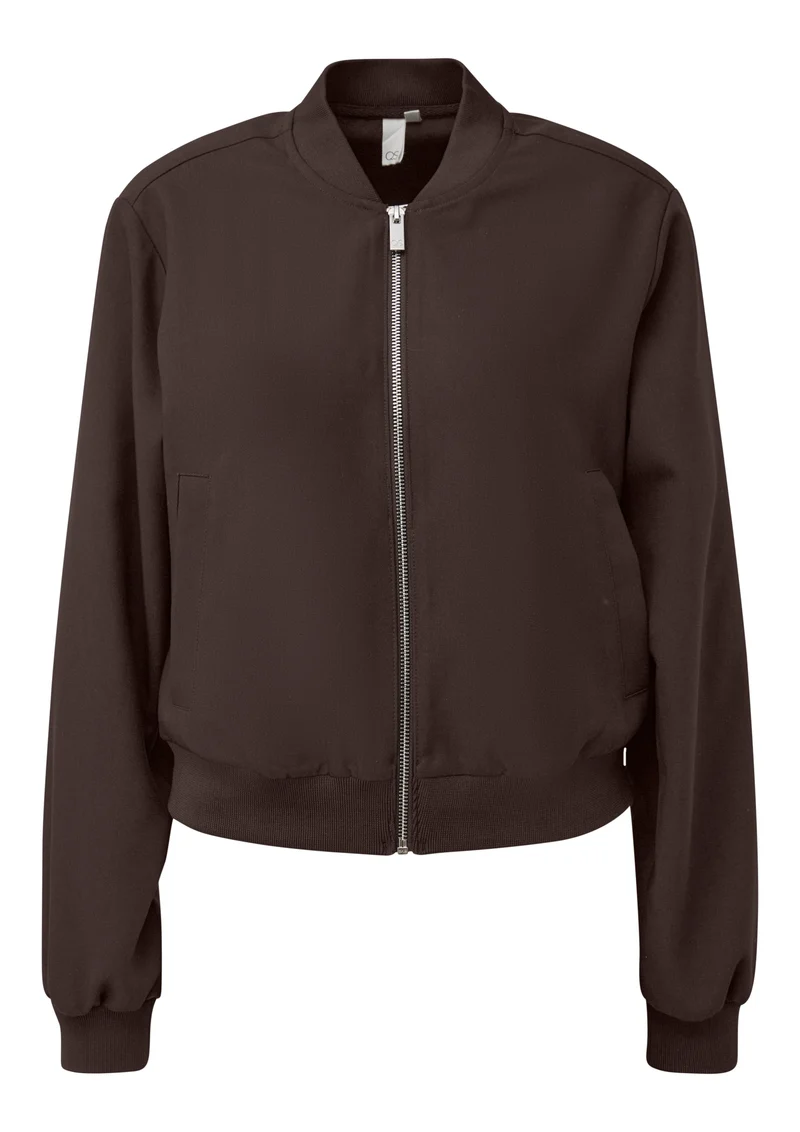 Blousonjacke mit Rippbündchen