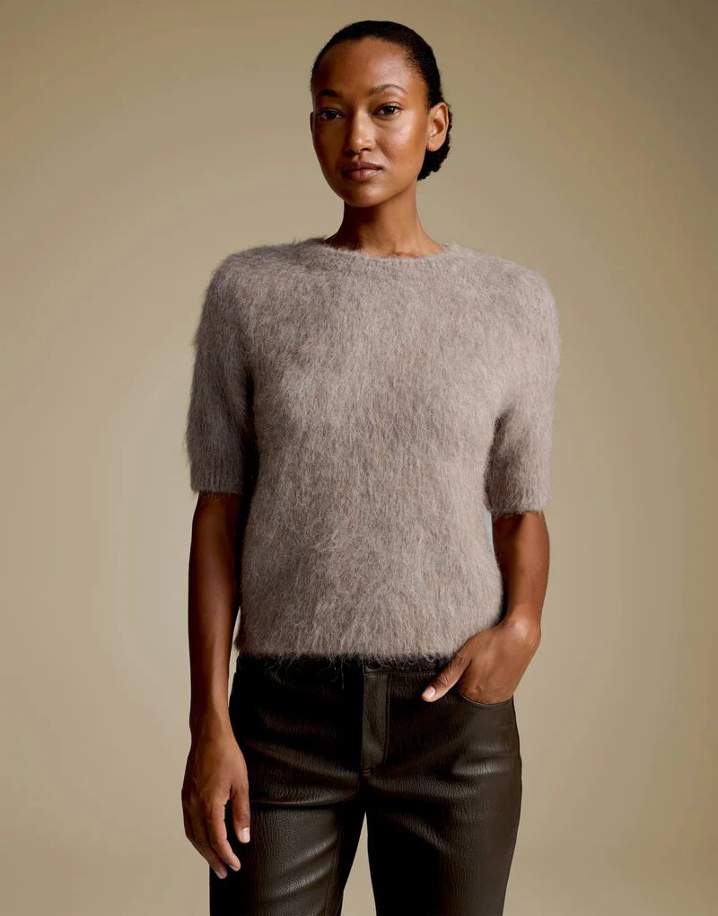 TIRINA Strickshirt mit Halbarm