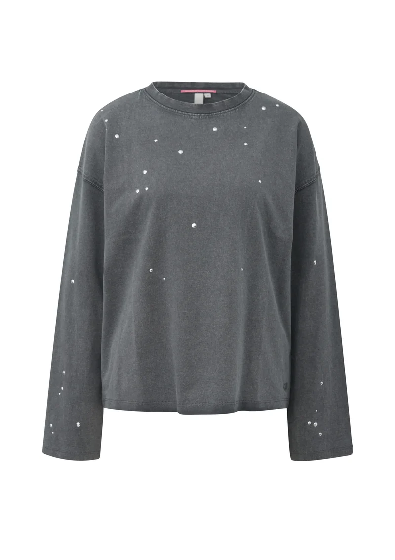 Longsleeve mit Nieten-Detail