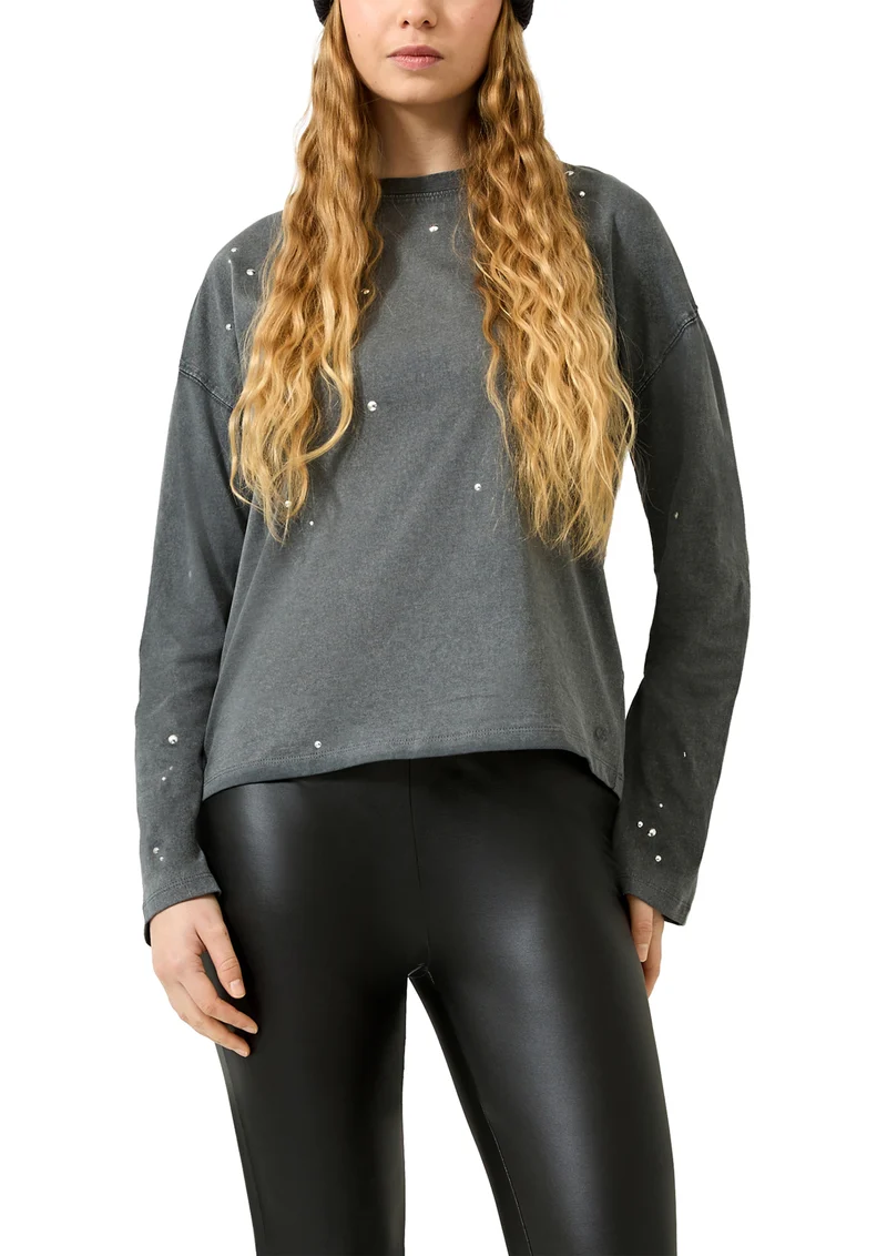 Longsleeve mit Nieten-Detail