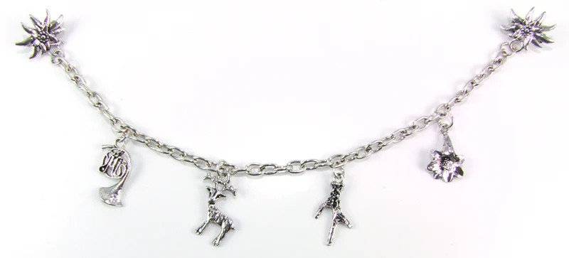 Ansteck Charivari Kette mit Edelweiß
