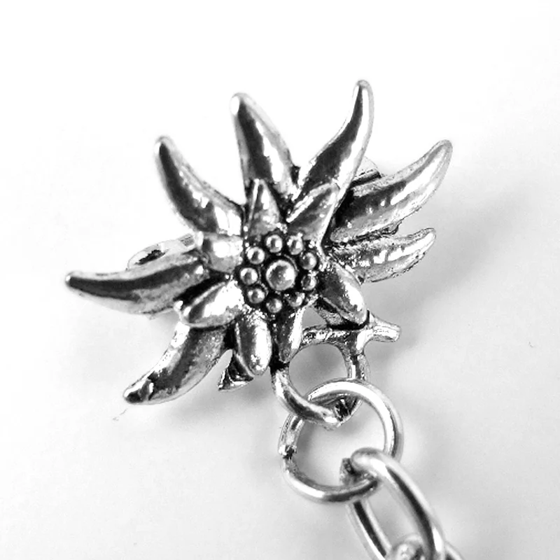 Ansteck Charivari Kette mit Edelweiß