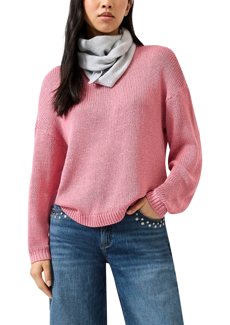 Strickpullover mit überschnittener Schulter