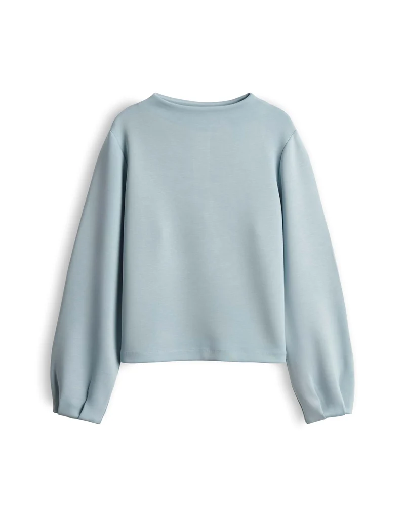 GISINNA Sweatshirt mit Funnel Neck