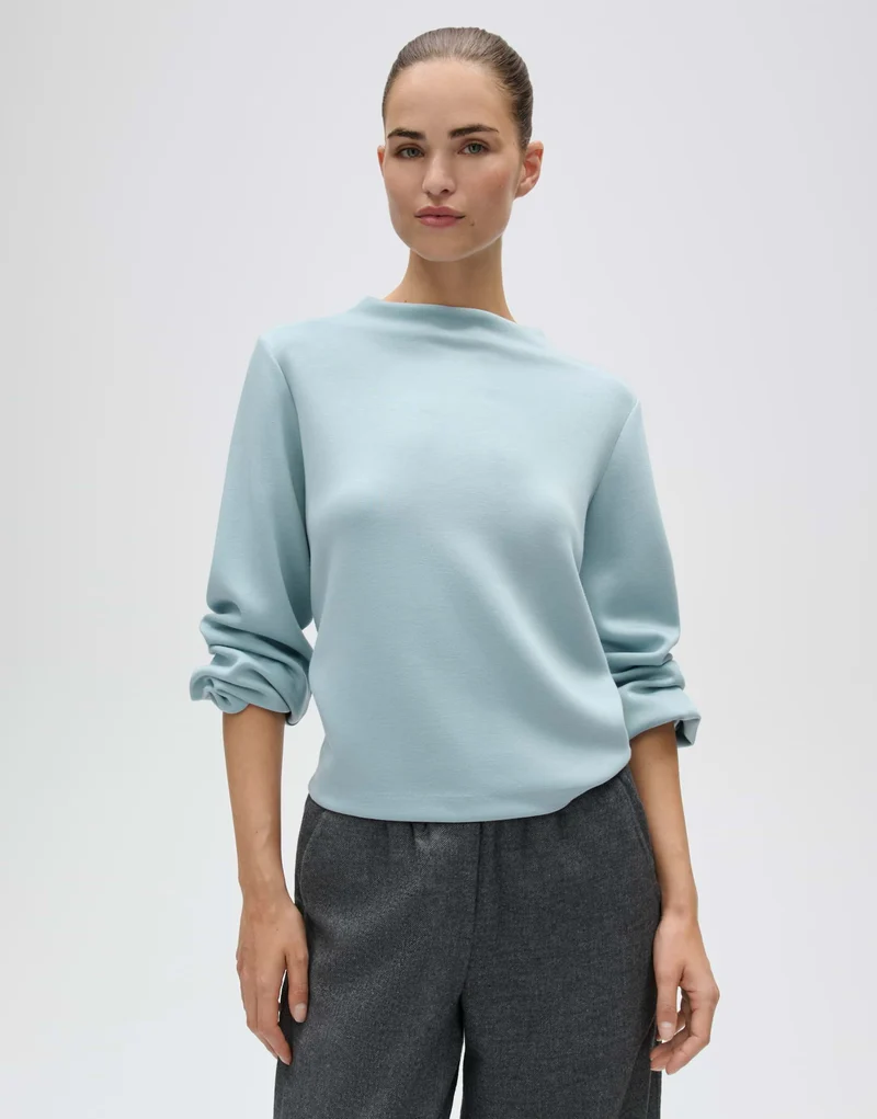 GISINNA Sweatshirt mit Funnel Neck