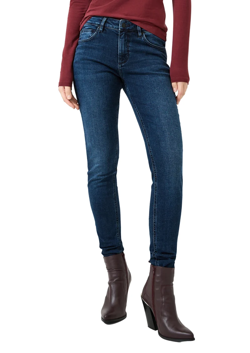 Skinny Jeans mit Used-Effekt