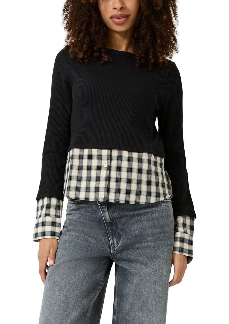 Blusenshirt in Layer-Optik