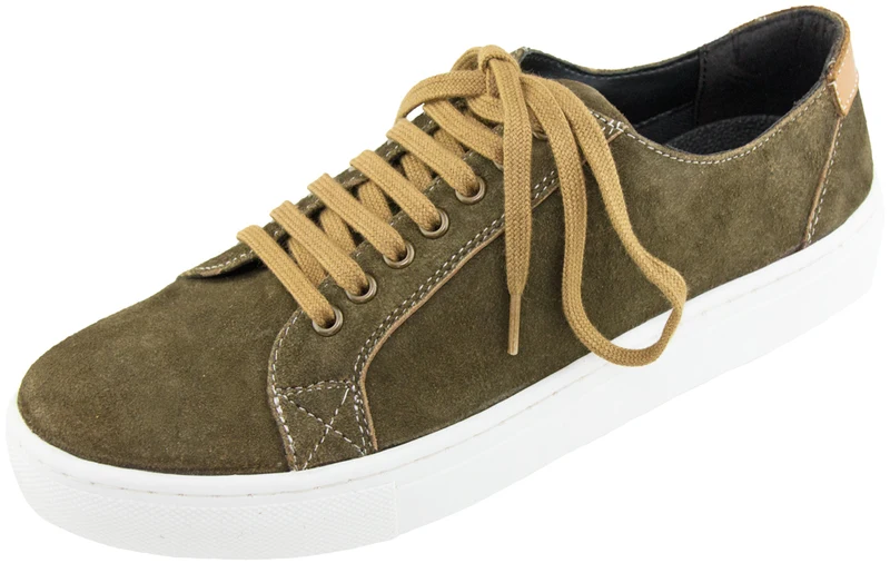 Maddox Herren Leder Sneaker Grannos - Trachten Schuhe Moor Braun