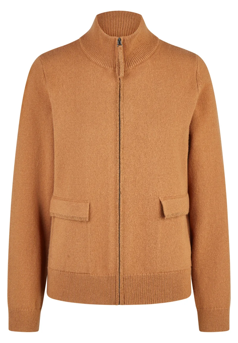 SUNSET VALLEY Strickjacke mit Glanzeffekt