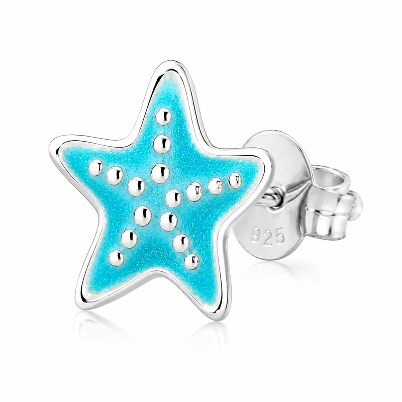 LUISIA® Ohrstecker "Seestern" - 925 Sterling Silber