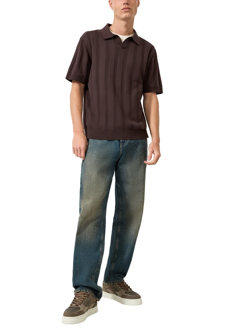Gestricktes Poloshirt