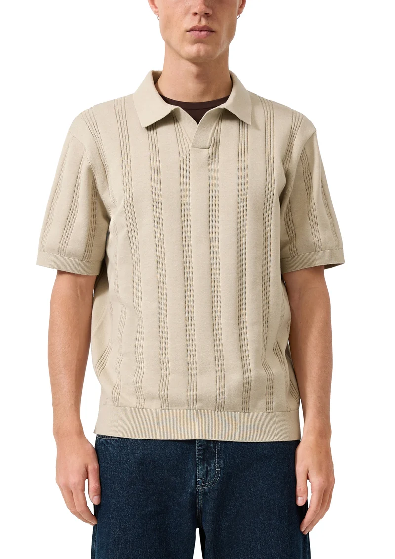 Gestricktes Poloshirt