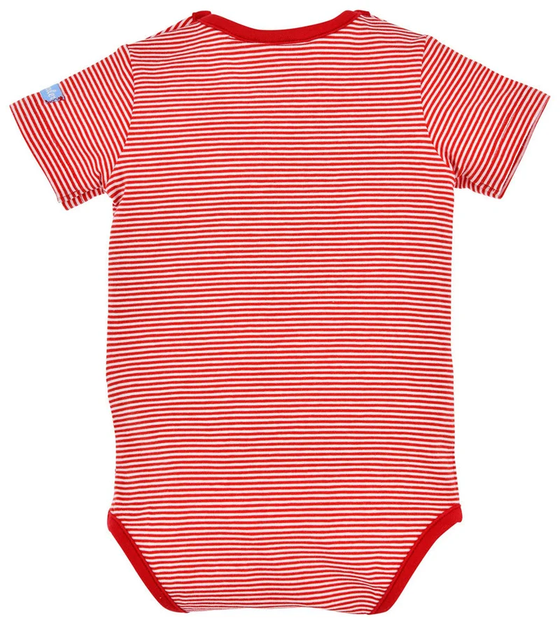 BONDI Baby Body Unterziehbody "Hirsch" 91379 | Rot / Weiß