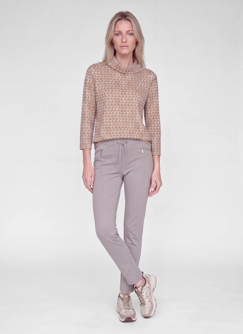 SUNSET VALLEY 3/4-Shirt mit Jacquard-Muster