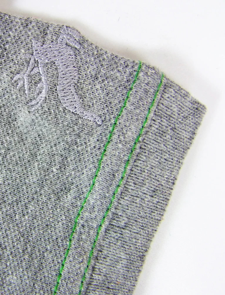 Isar-Trachten Kinder Poloshirt "Benjamin" mit Hirschstickerei | Grau