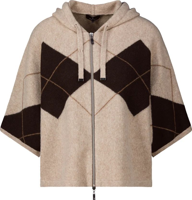 Strickjacke mit Karomuster