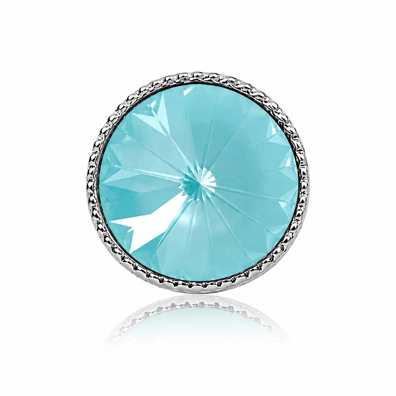 LUISIA® Solitär Ohrstecker "Joy" mit Kristallen von Swarovski® | Matt Sky