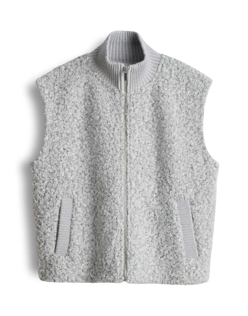 GULUNI Sweatweste in Bouclé Optik