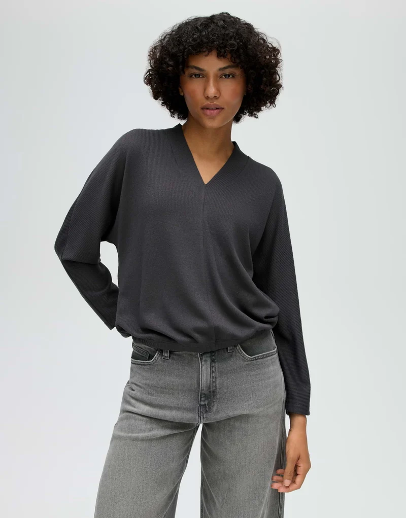 SLUTO Rippshirt mit 3/4 Arm