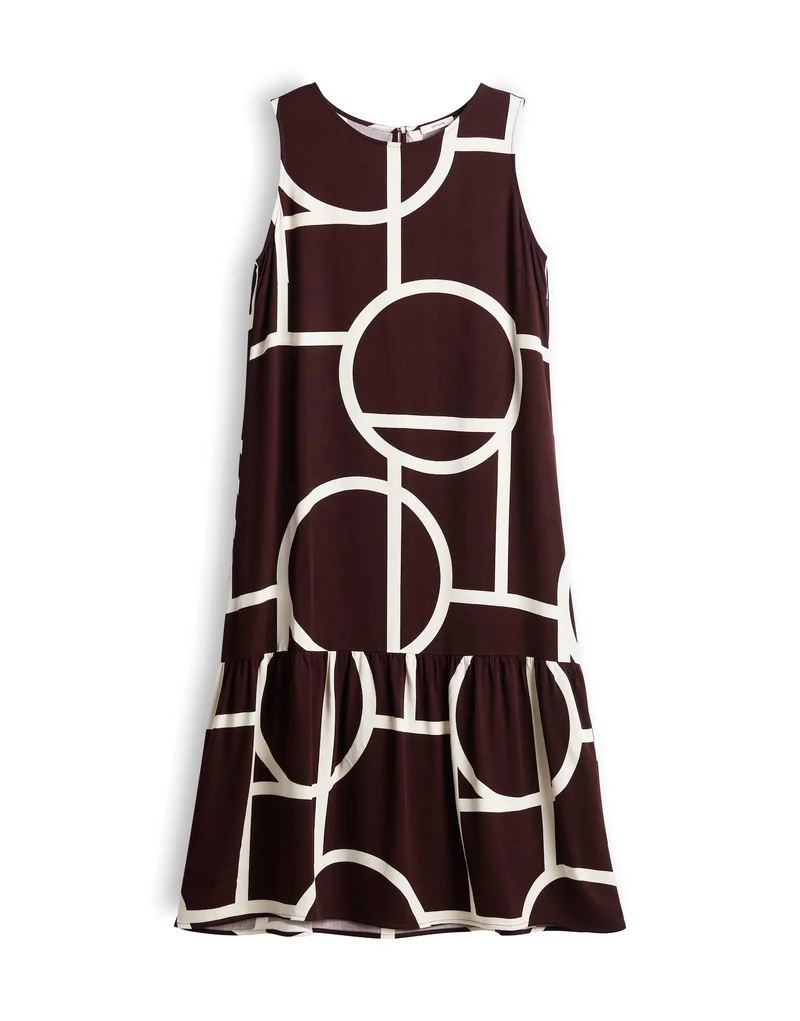 WICY ATELIER Midikleid mit grafischem Print