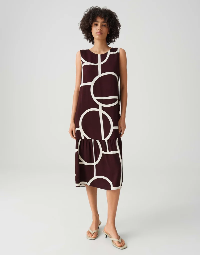 WICY ATELIER Midikleid mit grafischem Print