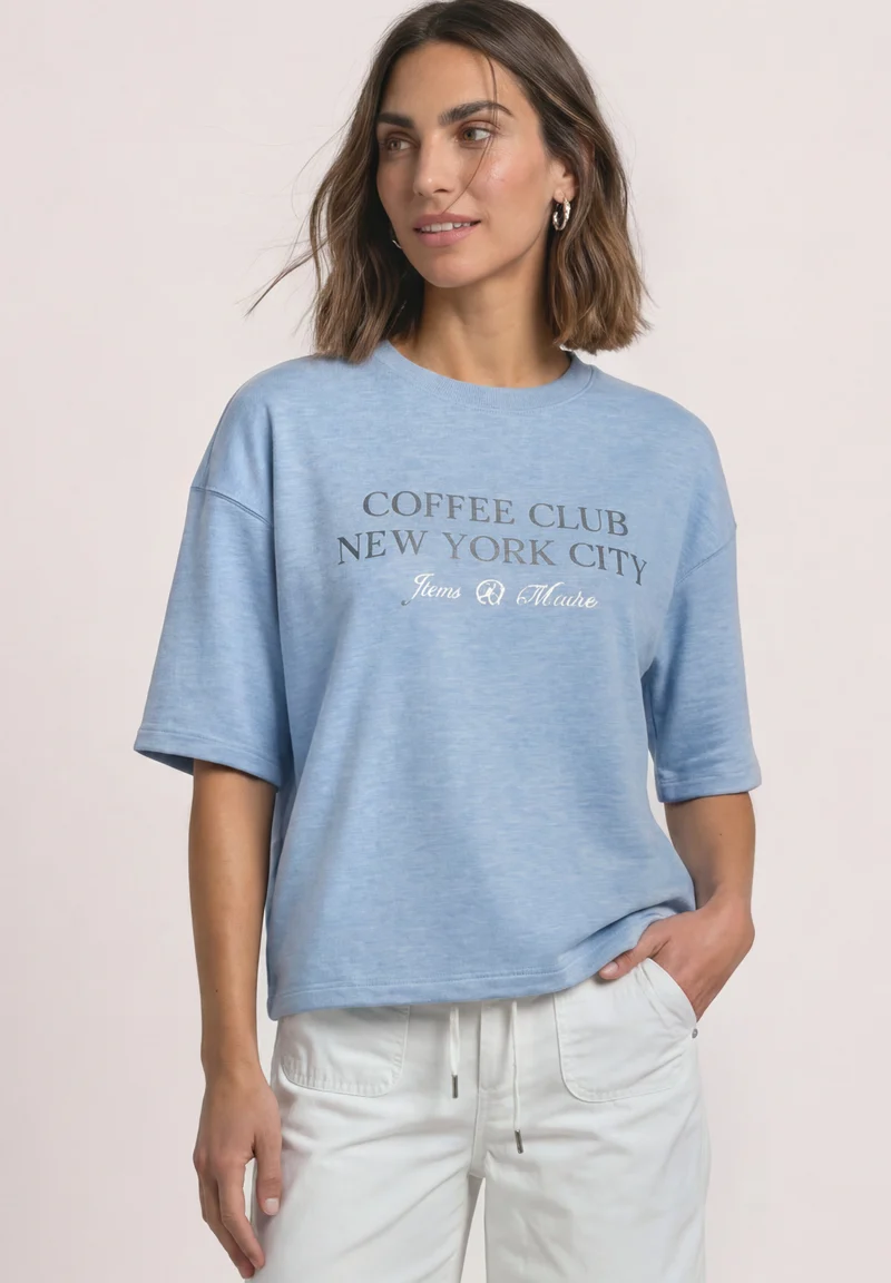Kurzarm-Sweatshirt im lässigen Fit