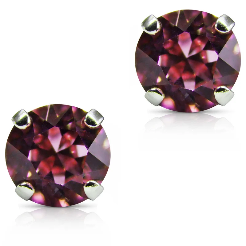 LUISIA® Ohrringe "Emily" mit Premium Kristallen 9 mm | Rosa