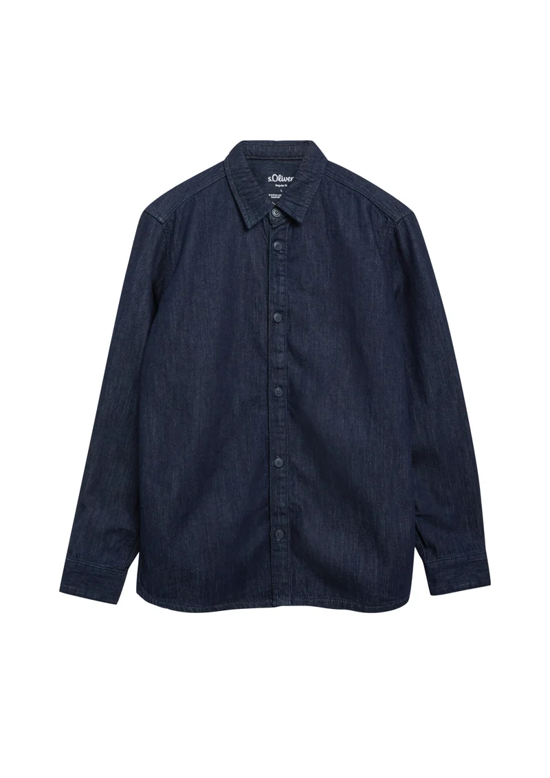 Denimhemd mit Kentkragen
