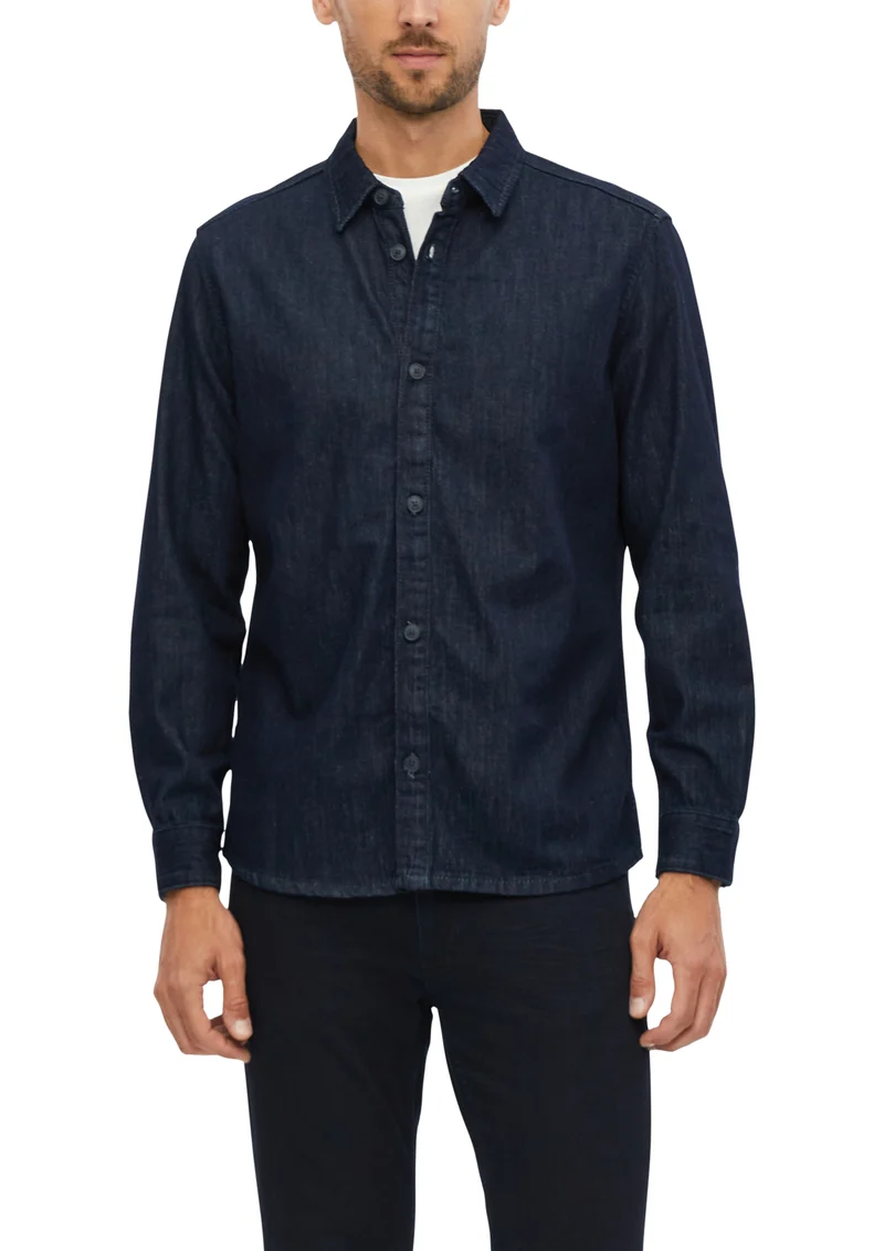 Denimhemd mit Kentkragen