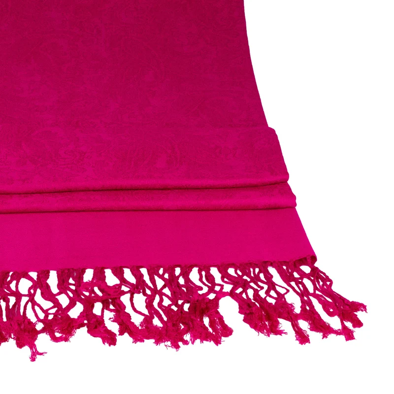 Halstuch aus Viscose - Stola Schal 185 x 70 cm | Pink