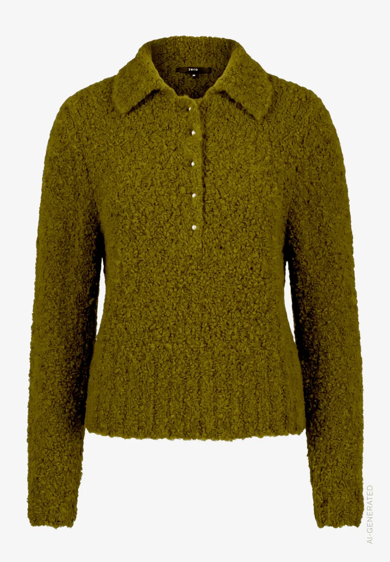 Strickpullover mit Kragen