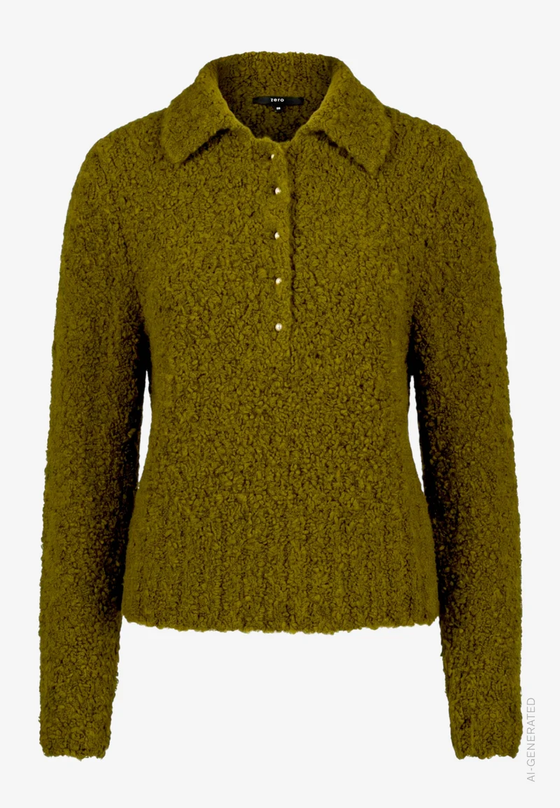 Strickpullover mit Kragen