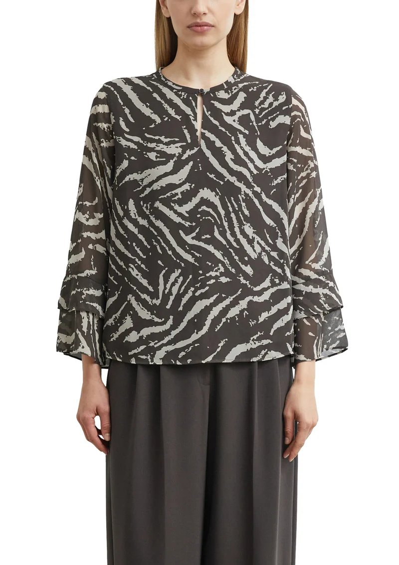 Chiffonbluse mit Volants