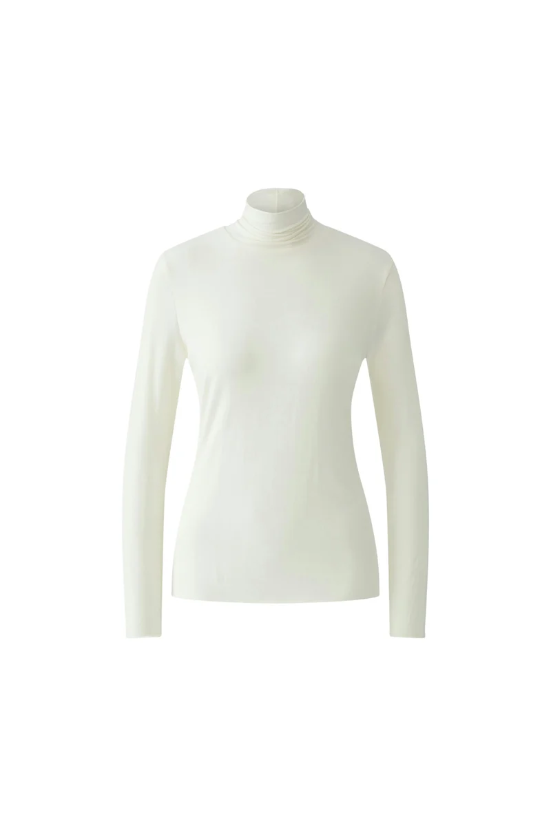 Rollkragenshirt aus Modal Jersey