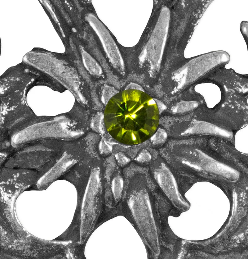 Charivari Kette mit Herz - Olivgrün