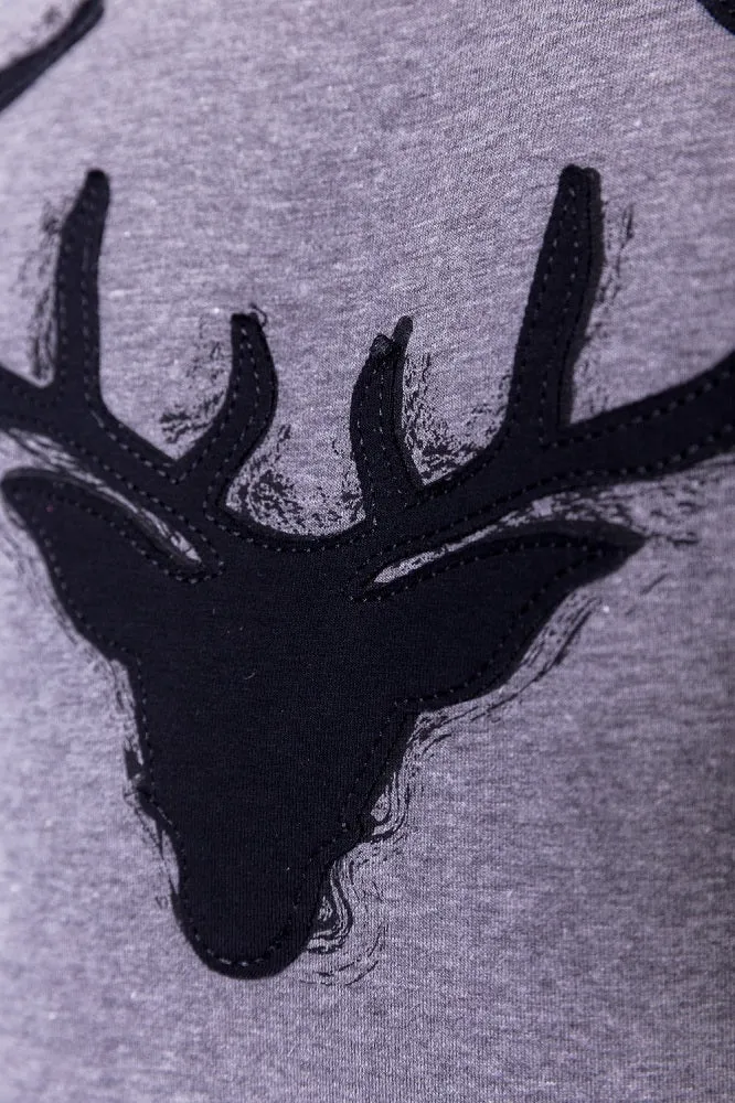 Krüger BUAM T-Shirt Wilder Hirsch - Grau