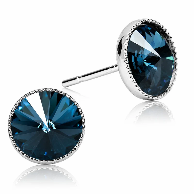 LUISIA® Solitär Ohrstecker "Joy" mit Kristallen von Swarovski® | Montana