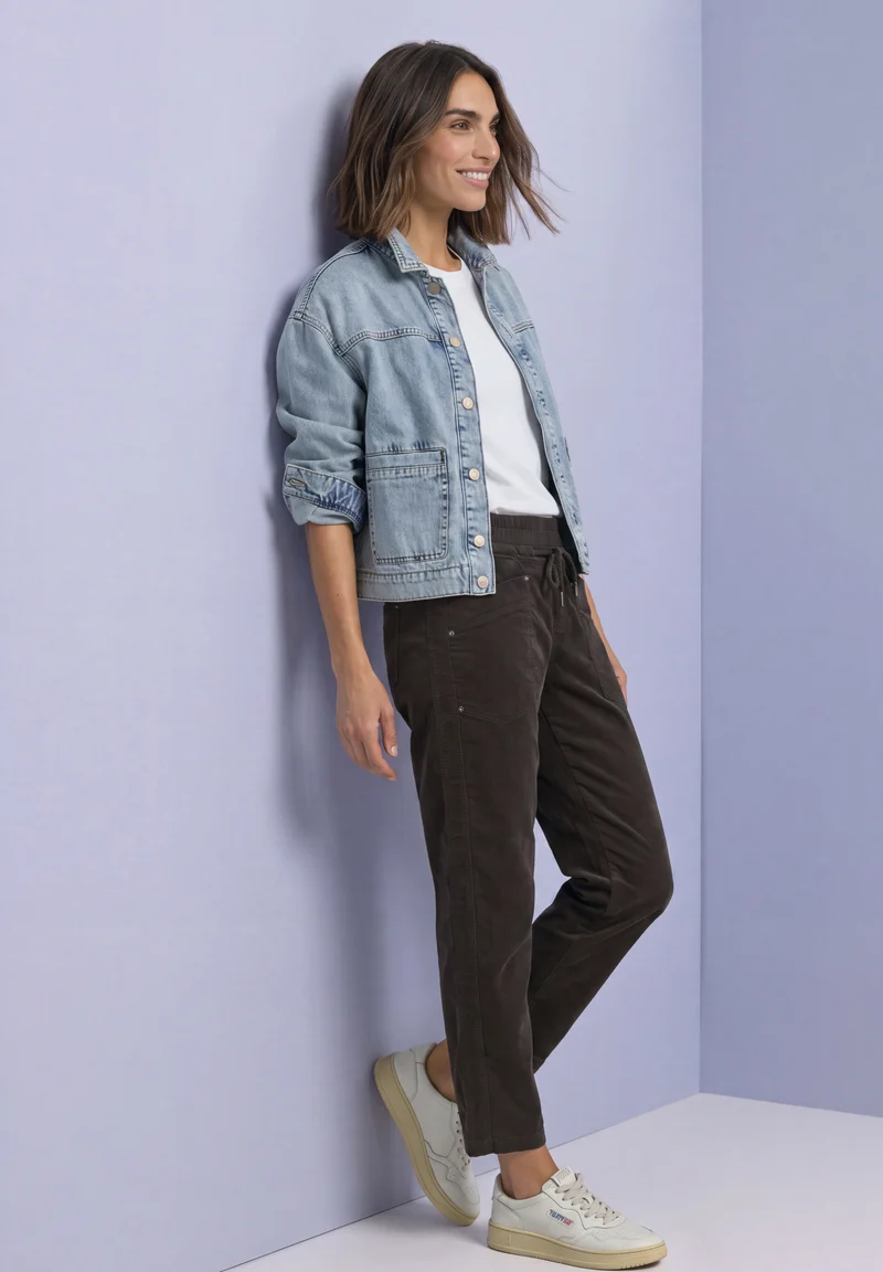 BONNY Mid Waist Stoffhose