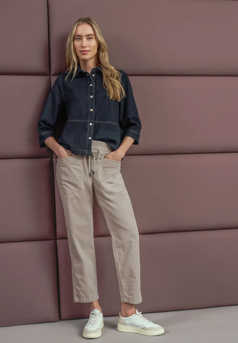 BONNY Mid Waist Stoffhose