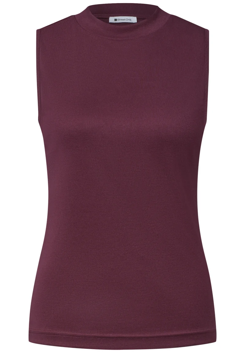 Silk-Look Top mit Turtle Neck und Modalmix