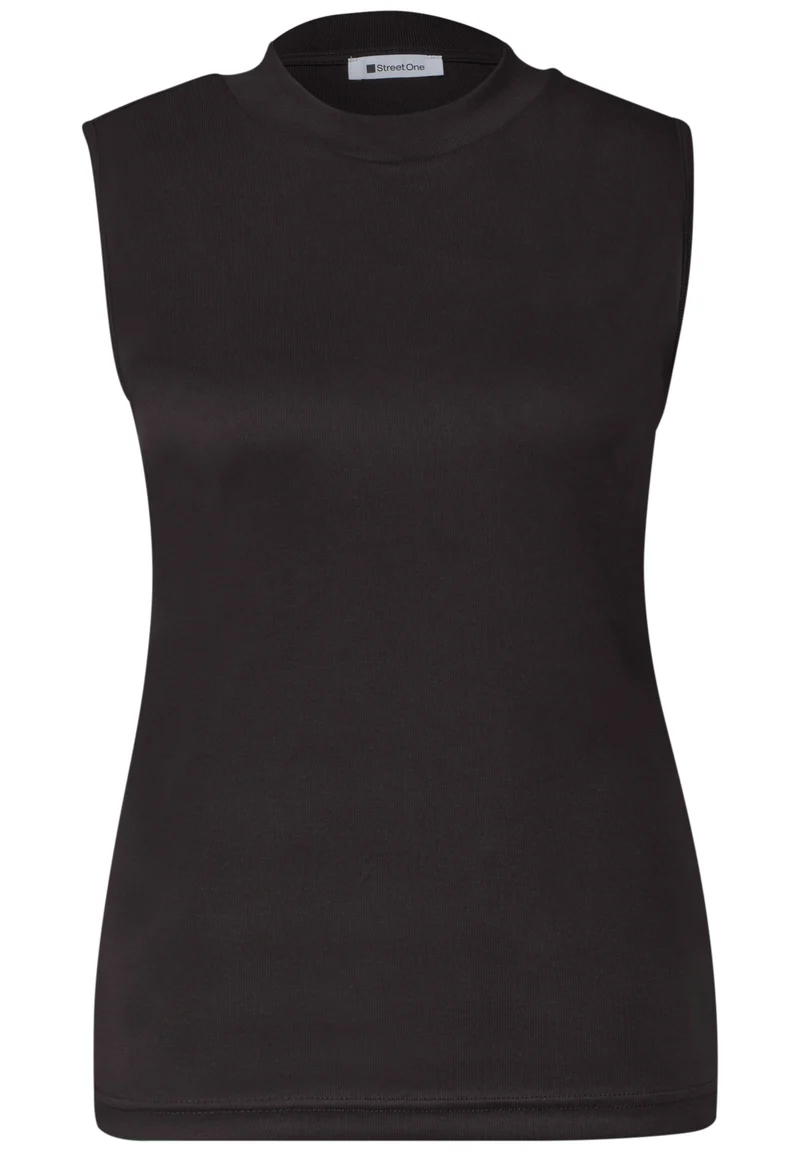 Silk-Look Top mit Turtle Neck und Modalmix
