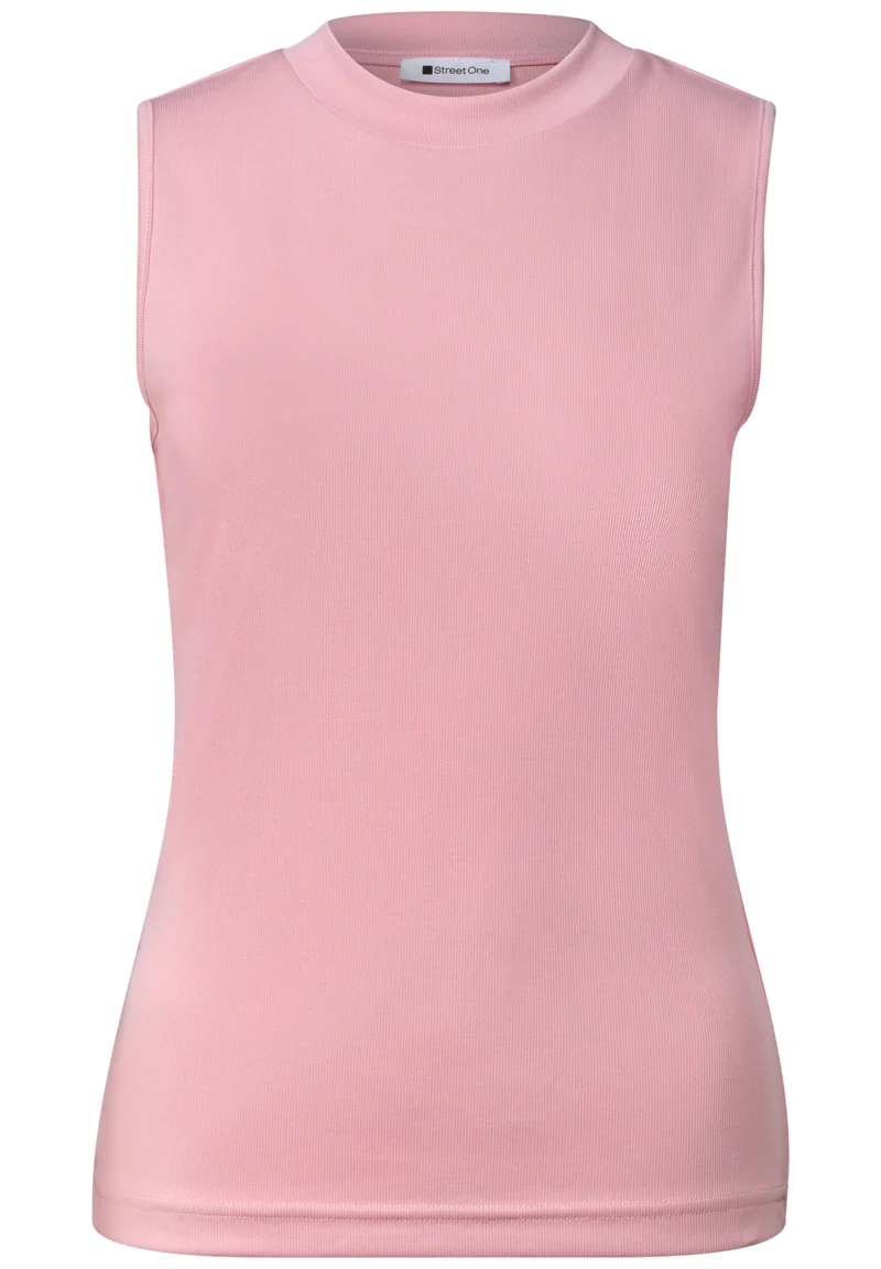 Silk-Look Top mit Turtle Neck und Modalmix