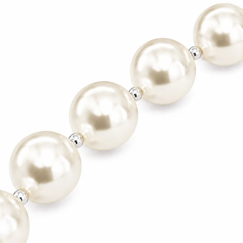 LUISIA® Halskette "Phoebe" mit Kristallen von Swarovski® | Kristall Creme