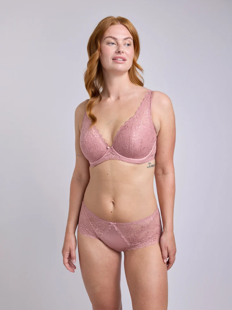 DAWN Spitzen-Hipster – Burnt Mauve