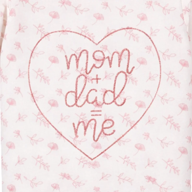 BONDI Baby Langarm Body "Mom+Dad" 93733 | Offwhite