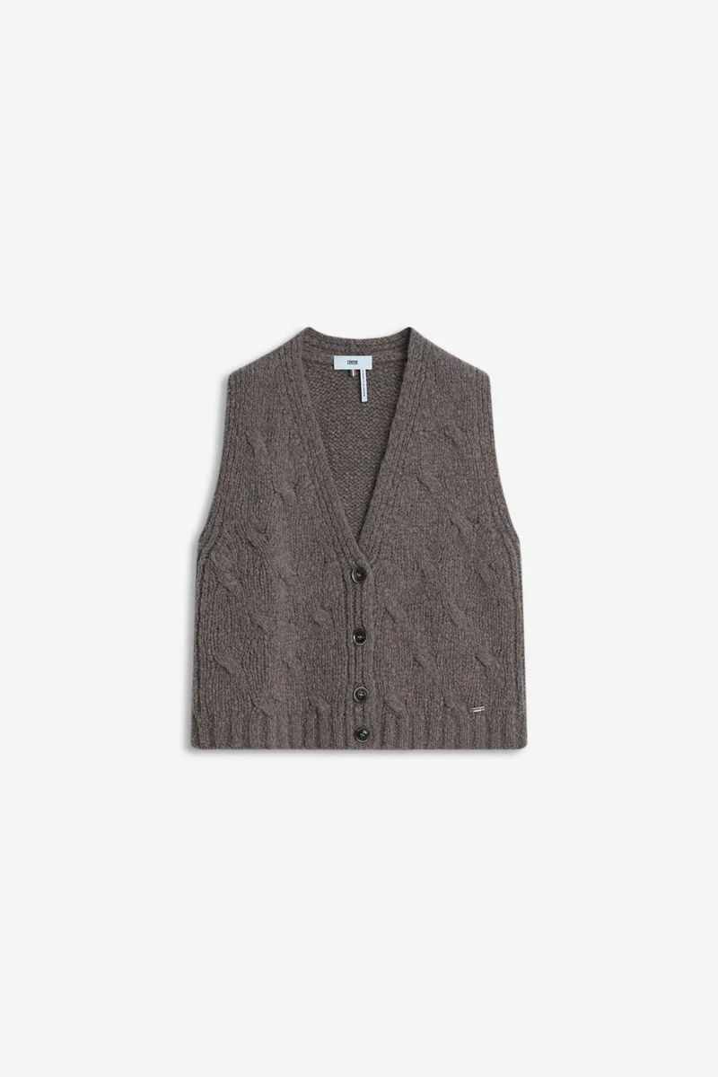 CISARANA Strickweste aus Merino-Wolle